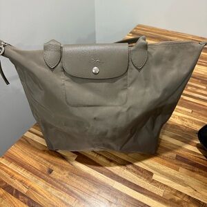 Longchamp Taupe Shoulder Bag